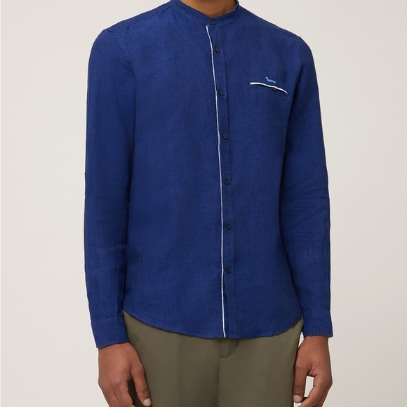 [Tag:2XL/Ptp:21”]Harmont & Blaine Light Blue COLLO CORIANO Button Shirt Corkey - Picture 10 of 10